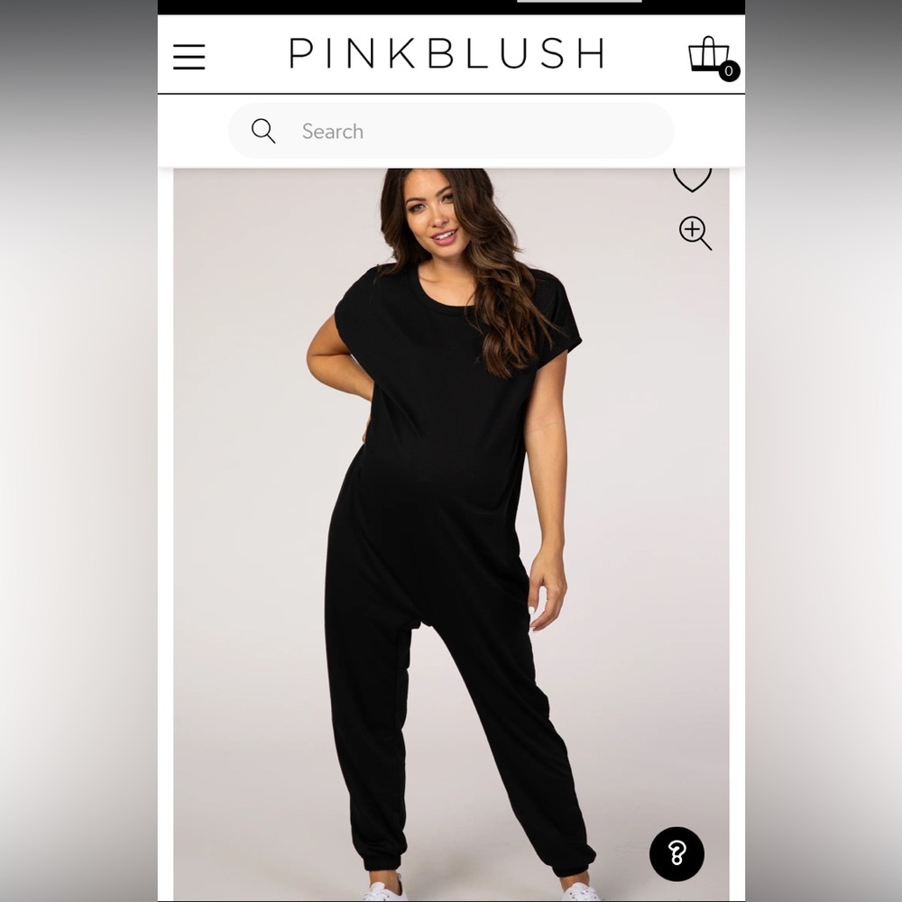 Pinkblush BLUE maternity jumpsuit